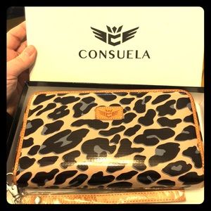Consuela Cheetah Print Wristlet Style Wallet